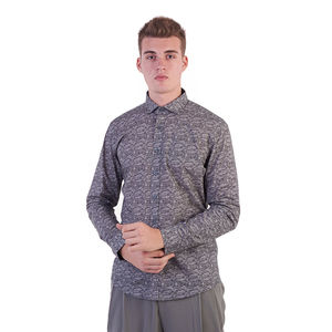 Network Shirt Men size L Dark Gray